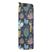 Cactus Charm: Kleurrijke bloemen Thermosbeker (Geroteerd rechts)