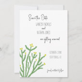 Cactus Cholla Fleur Jaune Enregistrer La Carte Dat (Devant)