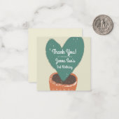 Cactus Coeur Plante Fiesta Anniversaire Carte de r (Devant/Arrière en situation)