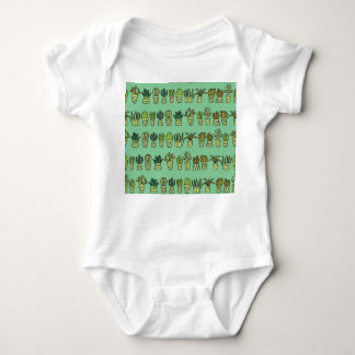 Cactus Collectie: Hand getrokken Doodle Set. Romper