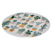 Cactus Collectie in potten Design Snijplank (Hoek)