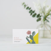  Cactus Colour Block Visitekaartjes (Staand voorkant)