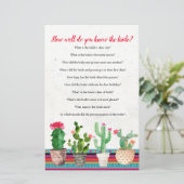 Cactus Connaissez-vous bien la carte du jeu de mar (Debout devant)