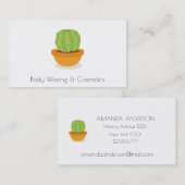 Cactus Cosmetics and waxing Beauty Visitekaartje (Voorkant / Achterkant)