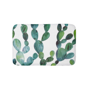 Cactus Craze: Tropische Waterverf Trend Badmat
