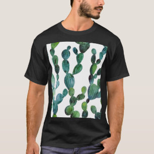 Cactus Craze: Tropische Waterverf Trend T-shirt