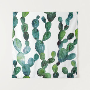 Cactus Craze: Tropische Waterverf Trend Wandkleed