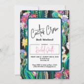 Cactus Crew - Bach-feest uitnodiging (Voorkant)