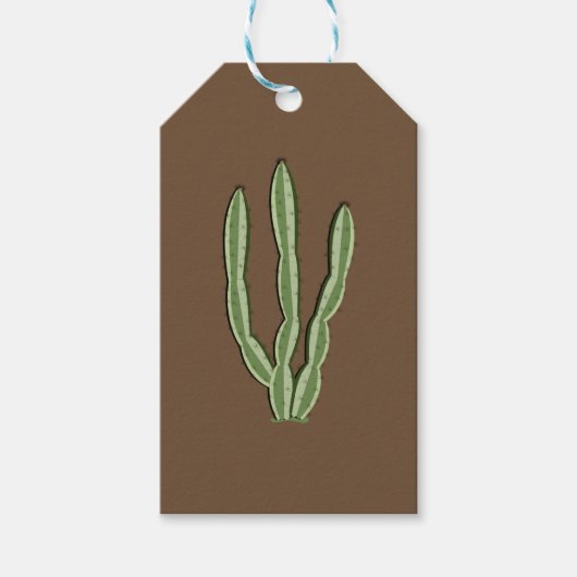 Cactus Custom Gift Labels Cadeaulabel (Voorkant)