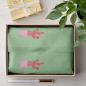 Cactus Cute Modern Green Roze Waterverf Tissuepapier (Geschenk)