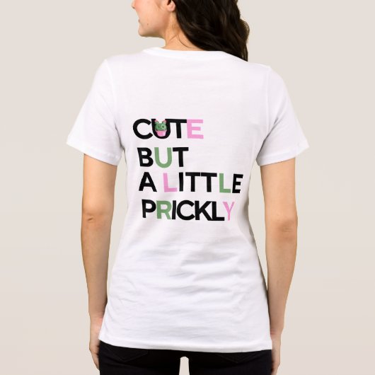 Cactus Cutie & Pastel Vibes – July Mood Tee Tri-Blend Shirt (Achterkant)