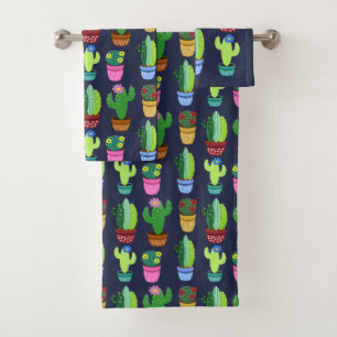 Cactus de caricature tendance mignonne en Motif de