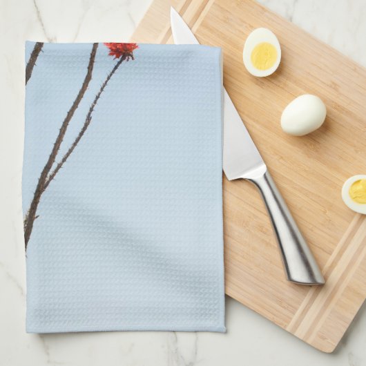 Cactus de floraison - serviette de plat (Quart Plié)