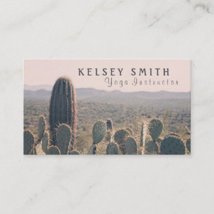 Cactus de l'Arizona - carte de visite de