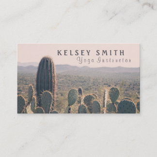 Cactus de l'Arizona - carte de visite de