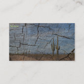 Cactus de Saguaro de carte de visite (Dos)