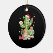 Cactus Décoration de Noël T Chemise (Gauche)