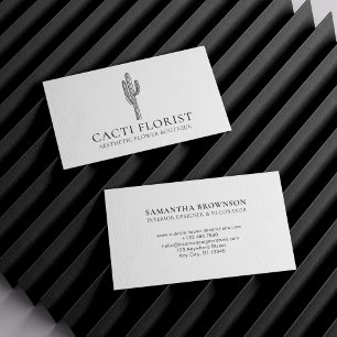 Cactus Desert Flower Abstract Boho Cacti Visitekaartje