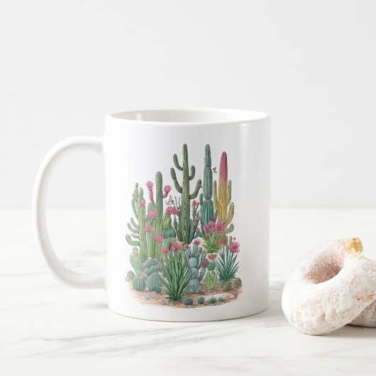 Cactus Desert Koffiemok (Met donut)