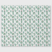 Cactus Design Wrapping Paper, Waterverf Design Cadeaupapier (Vlak)