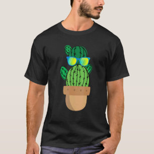 Cactus die zonnebrillen dragen Cacti Succulent Pot T-shirt