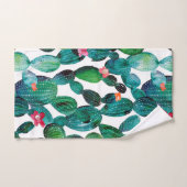 Cactus dispersé de poire de Prickley de désert (Serviette à main)