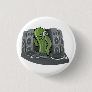 Cactus Dj Buttonnen Ronde Button 3,2 Cm