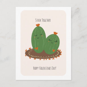 Cactus Doodle Valentijnsdag Briefkaart