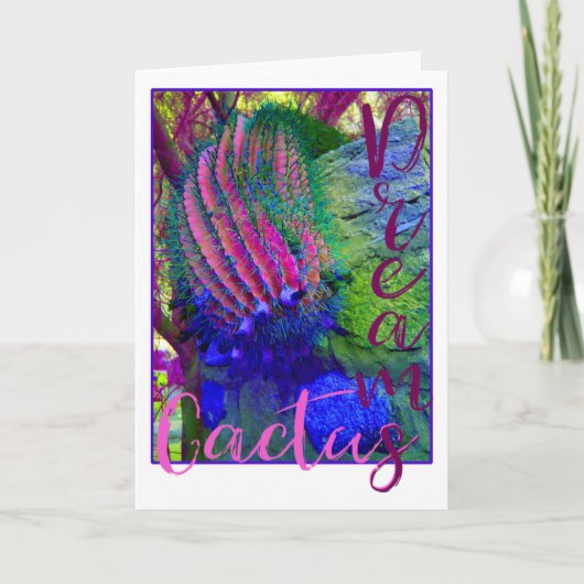 Cactus Dreams blank notecard Kaart (Voorkant)