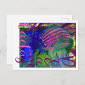 Cactus Dreams neon cactus Southwest briefkaart (Voorkant / Achterkant)