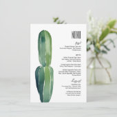 Cactus Droom · Modern Desert Chique · Botanische B Menu (Staand voorkant)
