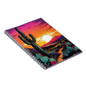 Cactus du désert Abstrait | Journal carnet (Côté Droit)