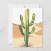 Cactus du désert | Carte de cactus verts à l'aquar (Devant)