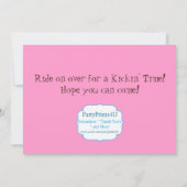 Cactus du désert, Invitation de fête d'anniversair (Dos)