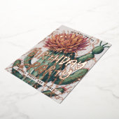 Cactus Editable Anniversaire Foil Invitation (Rotation)