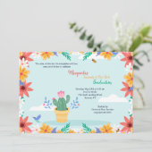 Cactus en fleur Graduation Invitation (Debout devant)