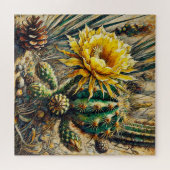 Cactus en fleurs 600 pièce Puzzle (Horizontal)