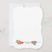 Cactus en fleurs Invitation de fête d'anniversaire (Dos)