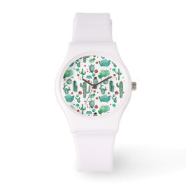 cactus en ladybug - patroon horloge