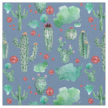 cactus en ladybug patroonblauw achtergrondweefsel