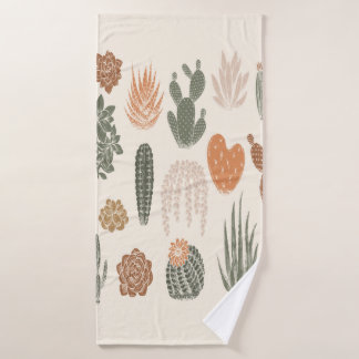 Cactus en naadloos naadloos naadloos naadloos naak badhanddoek