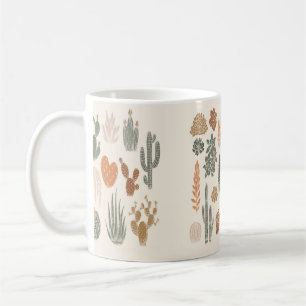 Cactus en naadloos naadloos naadloos naadloos naak koffiemok