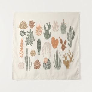 Cactus en naadloos naadloos naadloos naadloos naak wandkleed