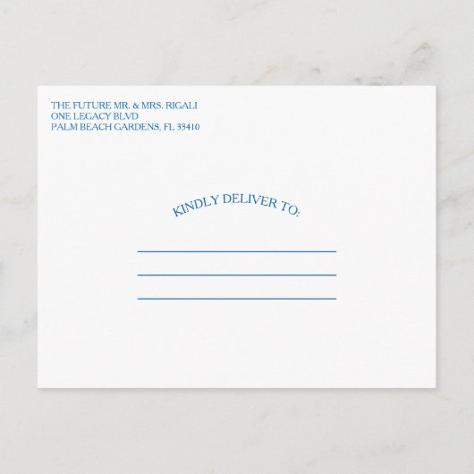 Cactus Enregistrer Le Faire-part Mariage Date (Dos)