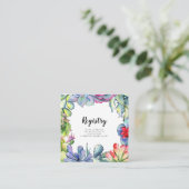 Cactus et succulents mariage carte d'enregistremen (Debout devant)