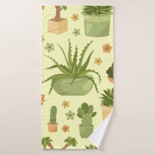 Cactus et succulents motif sans soudure. Housepla