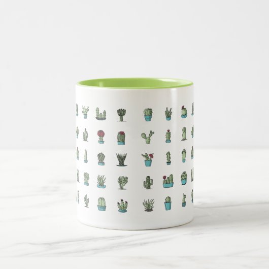 Cactus et tasse de Succulents (Centre)