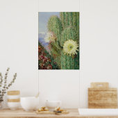 Cactus Exotic Landscape van Marianne North Poster (Keuken)