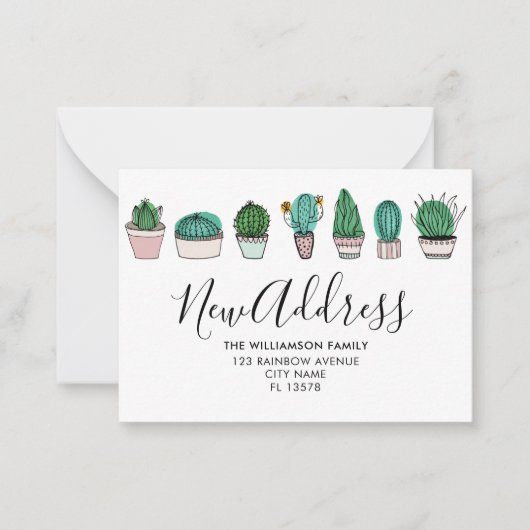 Cactus Faire-part itinérants (Devant)