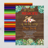 Cactus Fiesta Baby Muchacho-Baby shower Kaart (Voorkant / Achterkant)